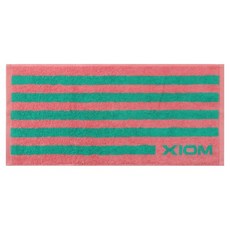 XIOM 條紋短毛巾 精梳棉, 粉紅色 + 藍綠色, 1個