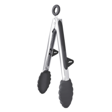 耐熱矽膠站立食物夾 30cm, 1支, 銀色