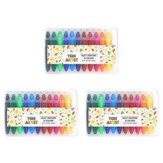 MY LITTLE TIGER 柔順蠟筆組, 3套, 12色