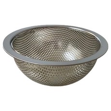 Sabujak Market 便利提把不鏽鋼水槽過濾網 大, 銀色, 1個