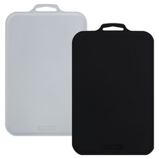 SCELLER Petit 韓國製造 抗菌不易留刀痕砧板, 1套, 灰色, 醇黑色