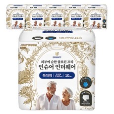Insure 長時間用成人內褲型紙尿褲 1300ml, 特大號, 6個, 10枚入