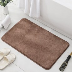 앞날창창 욕실 미끄럼방지 발매트, 브라운, 1개