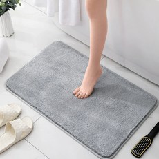앞날창창 욕실 미끄럼방지 발매트, 그레이, 1개