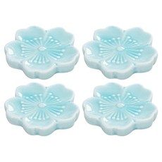 Modernat 櫻花陶瓷筷匙架, 4個, 寶寶藍