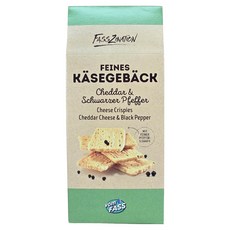 vom FASS 切達起司 & 黑胡椒起司脆片 佐酒零食, 70g, 1個