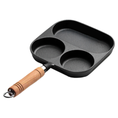 上手家居 4格煎蛋鍋/鑄鐵鍋, 18.5cm, 1個