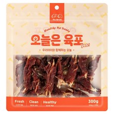 예스몽 강아지 오늘은 육포 간식, 1개, 300g, 오리가슴살말이 황태