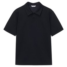 MIND BRIDGE 男士Supima POLO衫 MZTS3121, 黑色