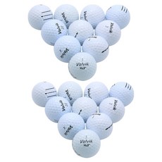 Volvik Unique Epic 高爾夫球 二手球 A+ 42.67mm 20入組, 1套, 白色, 20入