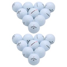 Callaway 卡拉威 Unique Epic二手混合高爾夫球 A+級 42.67mm, 1組, 20顆, 白色