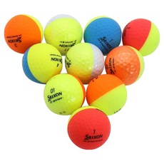 雙色對稱A+級高爾夫球 42.67mm, 1組, 混色, 10入