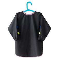MARKET B 幼兒用 SEKCHIL 美術圍兜, 素色黑