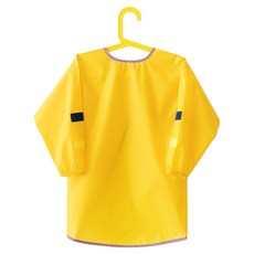 MARKET B 幼兒用 SEKCHIL 美術圍兜, 素色黃