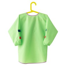 MARKET B 幼兒用 SEKCHIL 美術圍兜, 素色綠