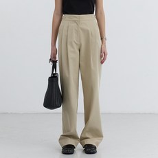 Dunst 女款雙褶卡其休閒褲 UDPA5B225I2