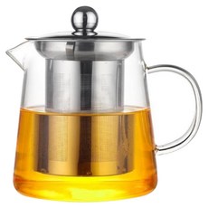 AHOYE 耐熱加厚玻璃 泡茶壺/咖啡壺, 550ml, 1個, 單一顏色