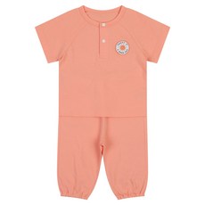 해피랜드 아동용 통기성 포니 솔리드 실내복 상하의 세트