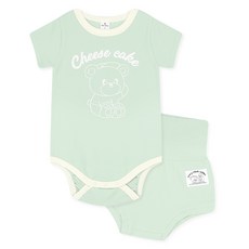 MilkBaby 메이플베베 바디수트와 여름배앓이 블루머팬츠 세트