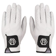 PERSIANCAT 女性巡迴賽全羊皮雙手高爾夫手套組 P4FWGL02, 1套, 白色