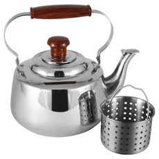 kocaco 電磁爐 茶 不鏽鋼 露營 保溫 Omega 水壺, 2.5L, 銀色