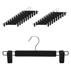 ourliving 粉彩防滑旋轉式裙褲架, 20個, 黑色