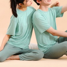 우주아이 헤이주니 아동용 고학년 바이데이 쿨 반팔 학생 실내복 상하의 세트