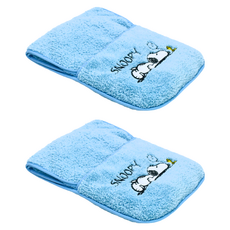 MORINO 摩力諾 SNOOPY超細纖維口袋型運動巾 SN607, 海藍色, 2條