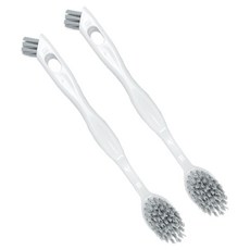 월드크린 르아 양면 세척솔, 그레이, 2개