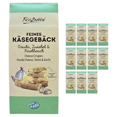 vom FASS 高達洋蔥&大蒜起司脆餅 佐酒點心, 60g, 12個