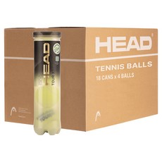 HEAD 海德 TOUR XT 網球 4入, 螢光黃, 18個