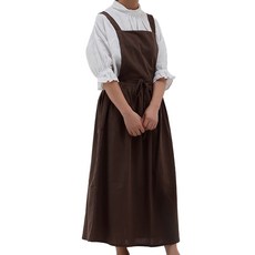 soonZAM 居家服交叉連身裙式圍裙, 1個, 棕色