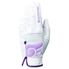 인콘트로 여성용 엔젤 윙 스킨핏 반양피 골프장갑 왼손용, 1개, 19호