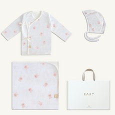 BABY&I 嬰兒用 夏季 蝴蝶衣 + 包巾 + 帽子 + 提袋組