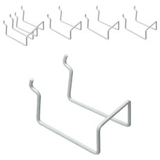 마켓감성 다양한 타공보드 액세서리 스텐드 중형, 스텐드 중형 흰색, 6개