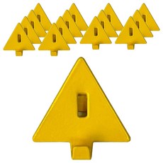 Maket Gamseong 洞洞板掛鉤配件 三角形, 黃色, 15個