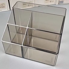 Marketpio居家PP化妝品收納整理5格透明收納盒, 款式2, 2個