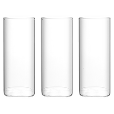 AHOYE 極簡直身玻璃杯3件組 350ml 咖啡杯 茶杯 水杯, 1組, 透明