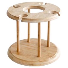 MARKET B Jawal 竹製原木紅酒杯架 W16012, 1個