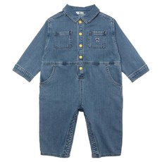 BLUEDOG baby 兒童絲質丹寧連身褲