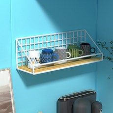 르벤라움 2025 무타공 벽걸이 선반, 화이트, 1단