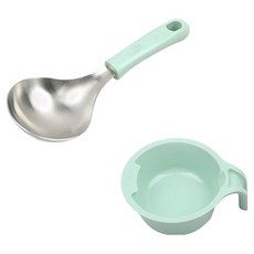 Bogen 多功能迷你湯勺+底座組合, 1套, 哈密瓜綠