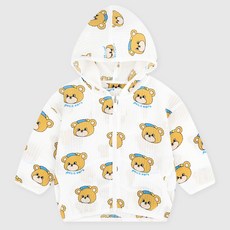 MilkBaby 兒童款寶寶熊泡泡紗連帽外套