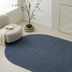 블레딕홈 루시 사계절 워셔블 발수코팅 비정형 타원형 러그