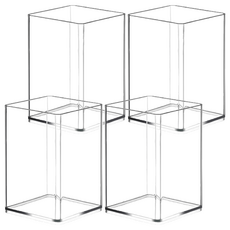 小麥購物 透明筆筒 G793 51g, 4個, 透明色