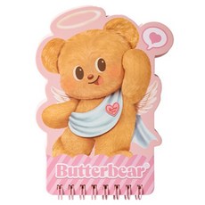 델리 버터베어 헬로 미니 수첩 60매, 핑크, 1개