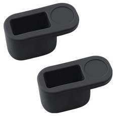 Ez2mk 안전벨트 소켓 스크래치방지 실리콘 커버 MS-690, 블랙, 2개