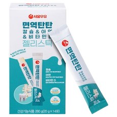 Seoul Milk 首爾牛奶 鈣&鋅&維生素D能量果凍條 14條入, 1個, 280g