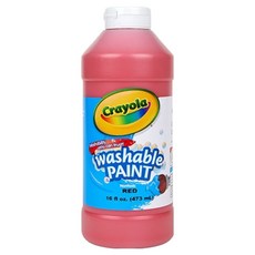 크레욜라 워셔블 페인트 레드, 473ml, 1색