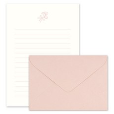 대시앤도트 에버모어 레터프레스 편지지 4p + 봉투 2p 세트, 01 joy flower, 1세트